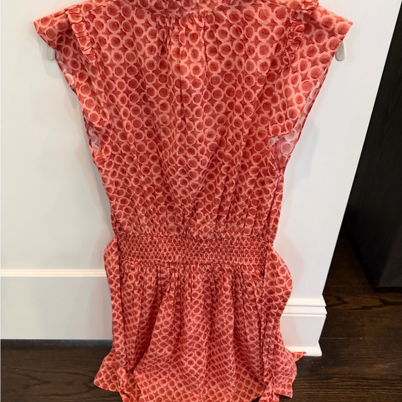 Marea Red Patterned Mini Dress - Picture 3 of 3